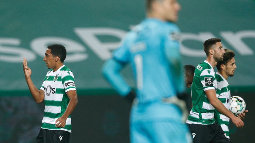 Tiago Tomás apontou o golo da reviravolta do Sporting. Foto: António Cotrim/Lusa