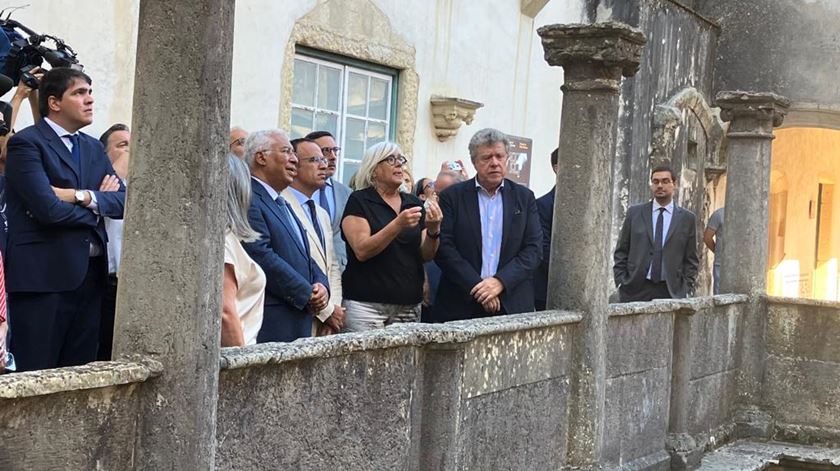 António Costa visita obras de requalificação do Convento de Cristo, Tomar. Foto: Teresa Paula Costa/RR