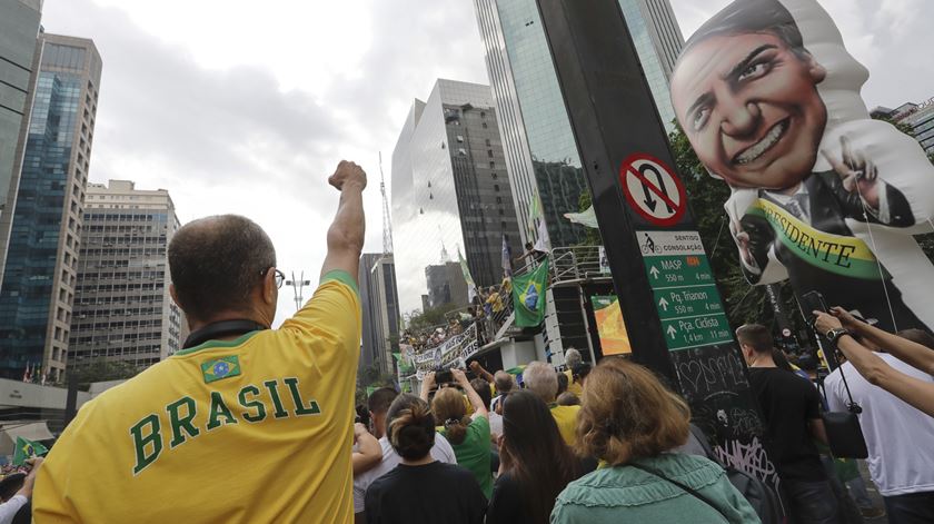 Jair Bolsonaro é "um candidato notoriamente fascista e violento." Foto: Sebastião Moreira/EPA