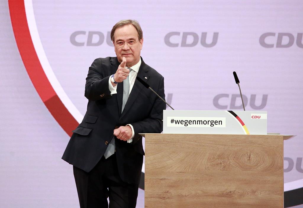 Armin Laschet, novo líder da CDU na Alemanha. Foto: Christian Marquardt/EPA