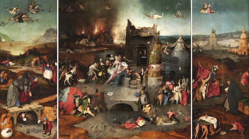 "As Tentações de Santo Antão", de Hieronymus Bosch. Foto: MNAA