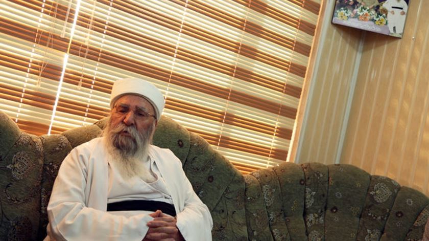 Baba Sheikh, líder espiritual dos yazidis, morreu no dia 1 de outubro de 2020. Foto: Reuters