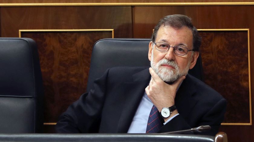 Mariano Rajoy não contempla, sequer, a exclusão de Espanha do Mundial. Foto: Ballesteros/EPA