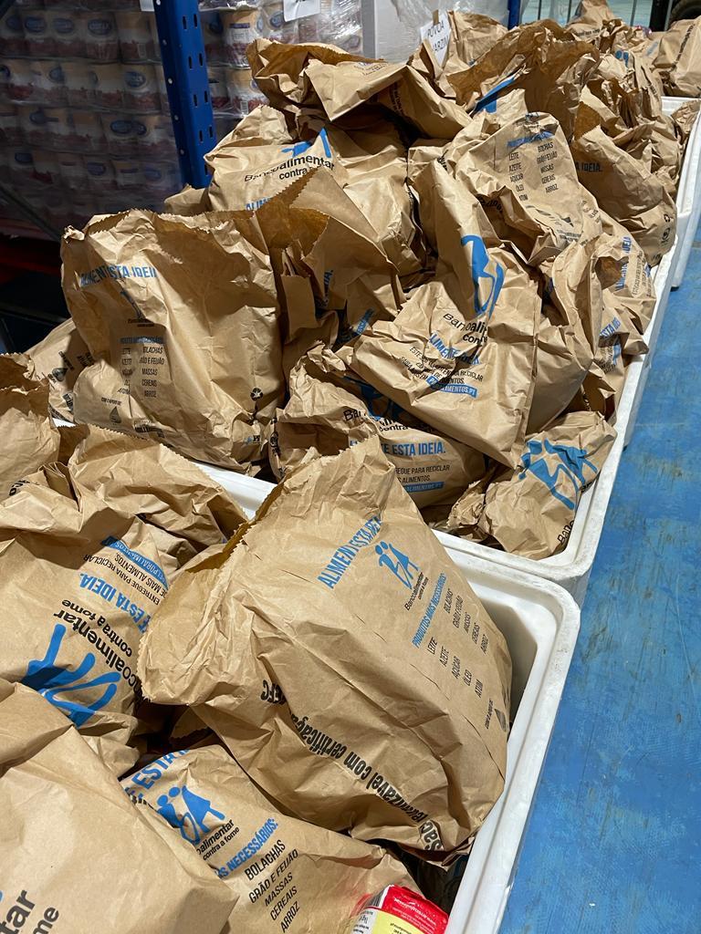 Foram angariadas mais 12 toneladas de alimentos relativamente à última campanha. Foto: DR