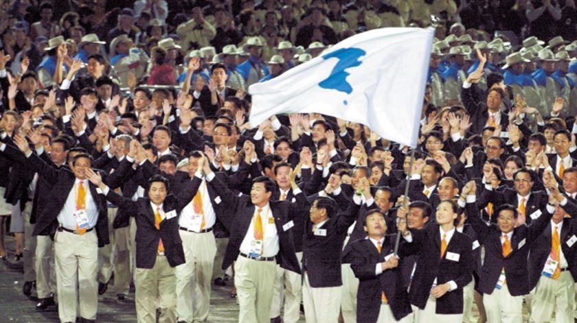 Atletas vão entrar sob a bandeira da unificação. Foto: DR (arquivo)