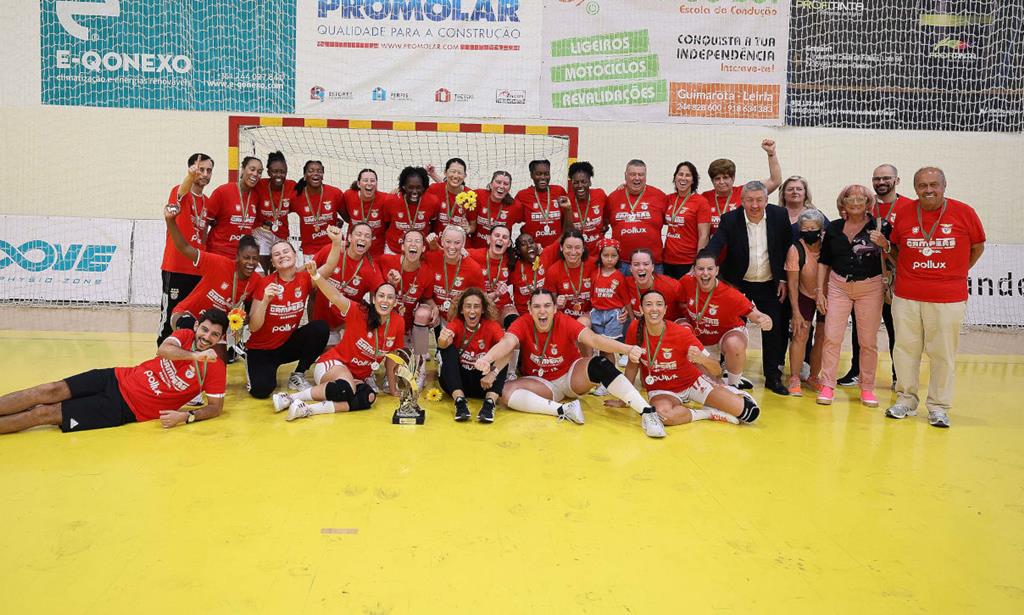 Benfica, campeão de andebol feminino, 29 anos depois. Foto: SLB