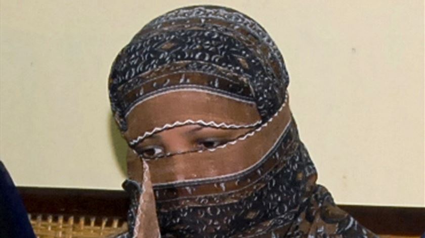 Asia Bibi foi absolvida do crime de blasfémia, pelo qual chegou a ser condenada à morte no Paquistão. Foto: DR
