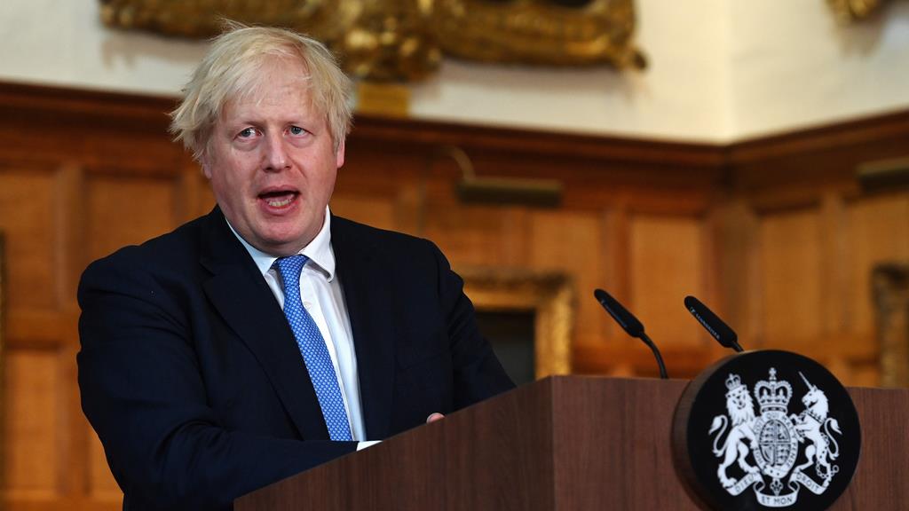 Boris Johnson quer fim das restrições em 19 de julho. Foto: Andy Rain/EPA