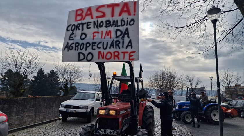 Protestos de agricultores em Vila Real Foto: Olímpia Mairos/RR