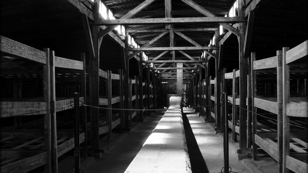 No campo de Birkenau é possível visitar as camaratas com beliches de madeira onde os prisioneiros passavam as noites. Os barracões não tinham qualquer isolamento e em cada "cama" cabiam cerca de cinco a seis pessoas