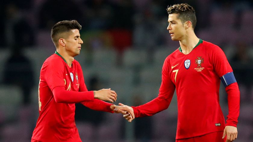 Ronaldo e Cancelo são as duas novas contratações da Juve. Foto: Denis Balibouse/Reuters