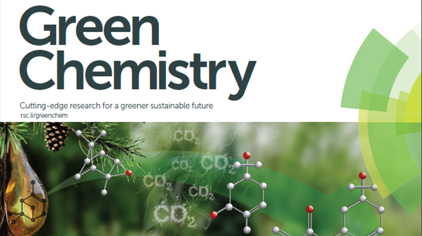 A nova molécula é o tema de capa da revista científica "Green Chemistry".