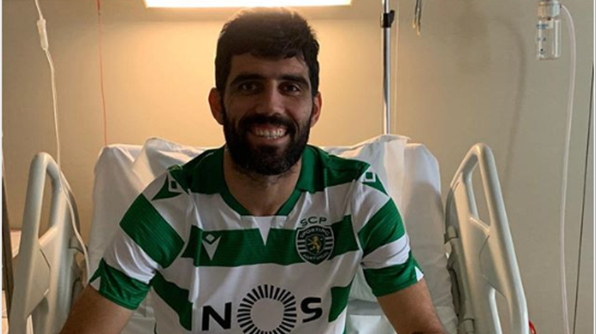 Luís Neto, Sporting, hospital. Foto: Instagram