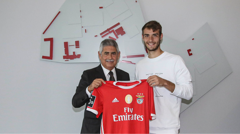 Ferro e Luís Filipe Vieira, renovação Benfica. Foto: SLB
