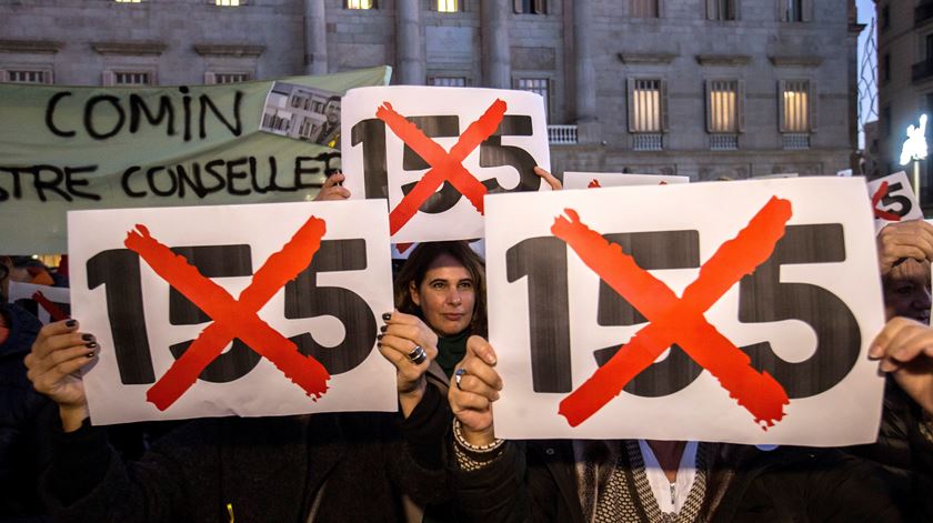 A contestação ao artigo 155 sofre um revés. Foto: Enric Fontcuberta/EPA