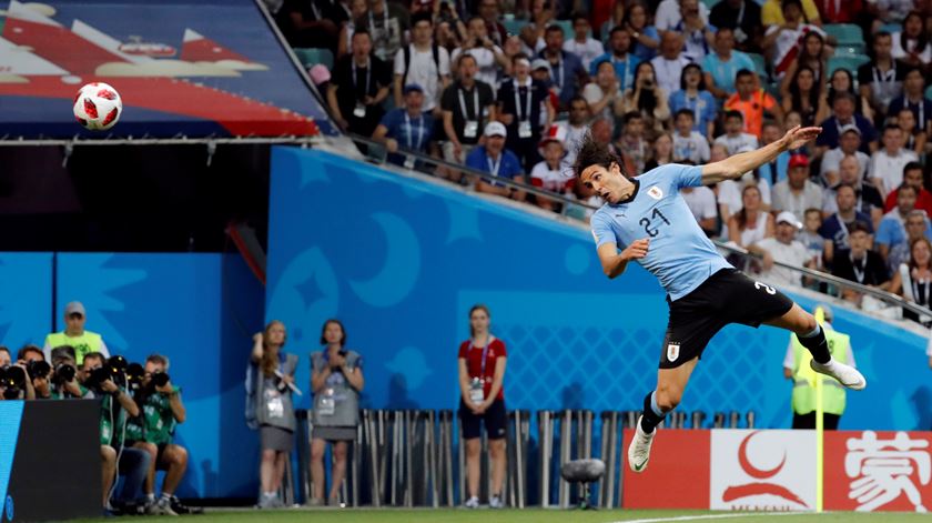 Cavani foi decisivo na partida contra Portugal ao apontar os dois golos da seleção urugaia. Foto: Toru Hanai/Reuters