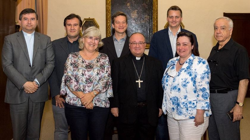 Representantes da CERC com o arcebispo de Malta, Charles Scicluna. Foto: CERC