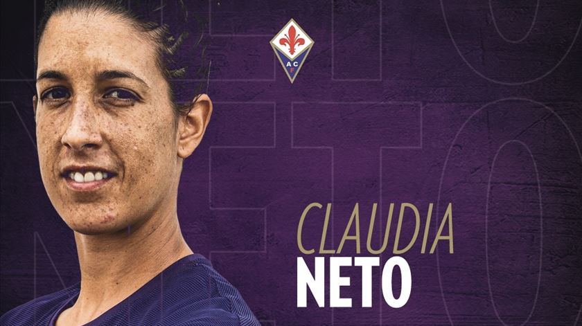 Cláudia Neto, jogadora da Fiorentina Foto: ACF Fiorentina Femminile/Twitter