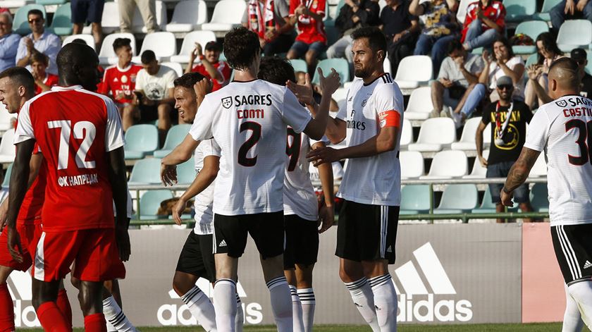 Conti e Jardel já formam dupla vencedora. Foto: SL Benfica
