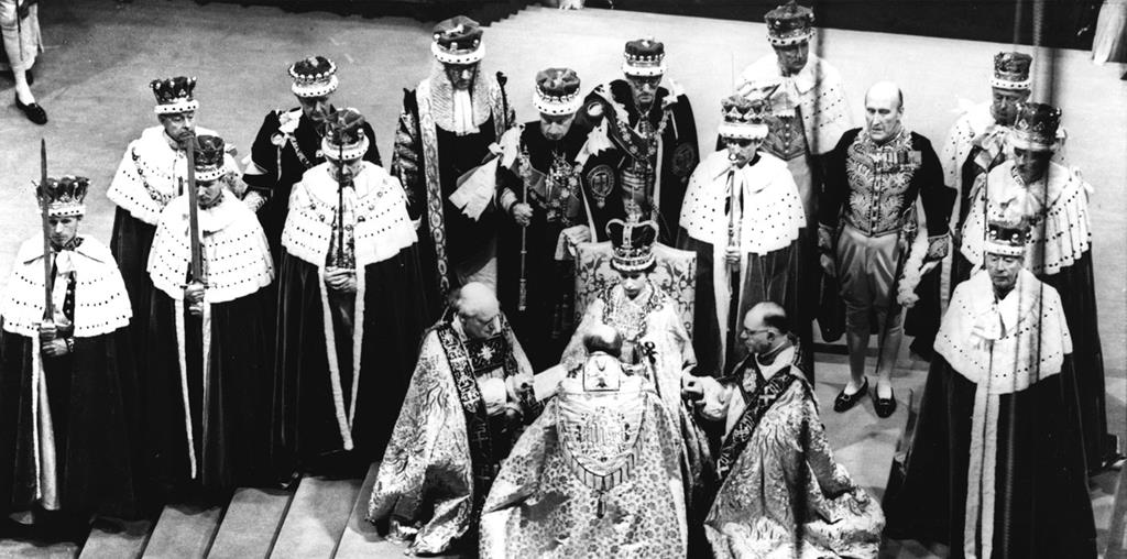 Coroação da Rainha Isabel II, 2 de junho de 1953. Foto: PA Images