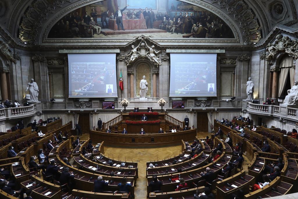 Sessão solene comemorativa dos 47 anos do 25 de Abril na Assembleia da República, em 2021 Foto: António Cotrim/Lusa