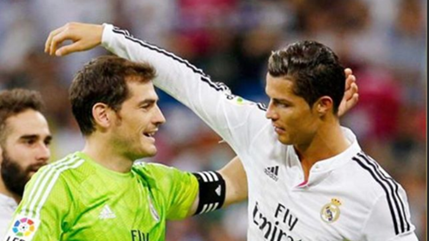 Cristiano Ronaldo despede-se de Casillas. Foto: Instagram
