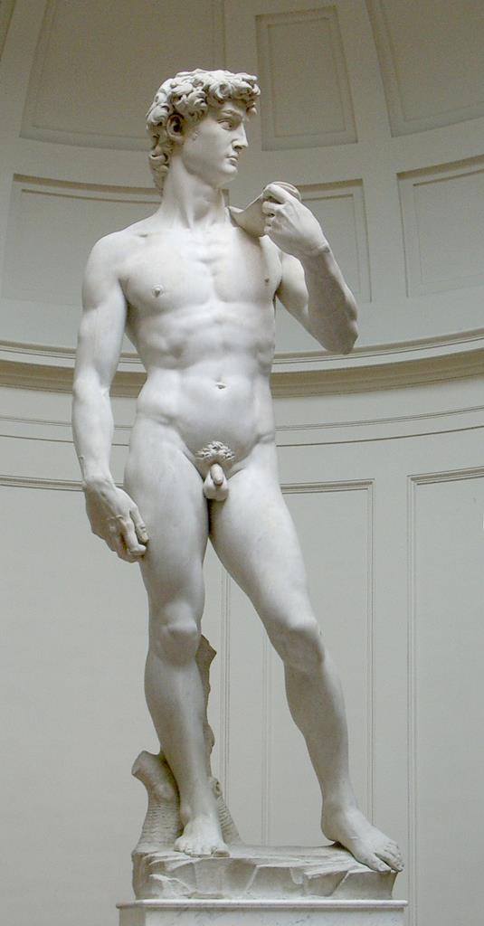 estátua de David por Michelangelo Foto: Rico Heil/Wikipedia