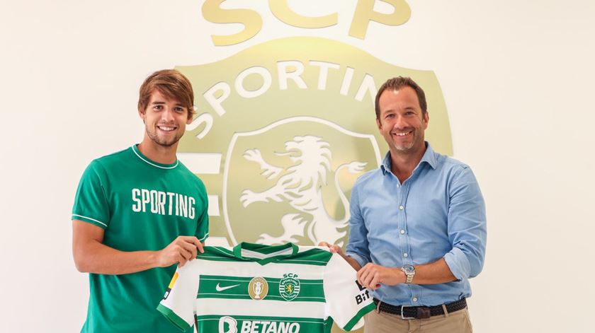 Daniel Bragança, Frederico Varandas, Sporting. Foto: SCP