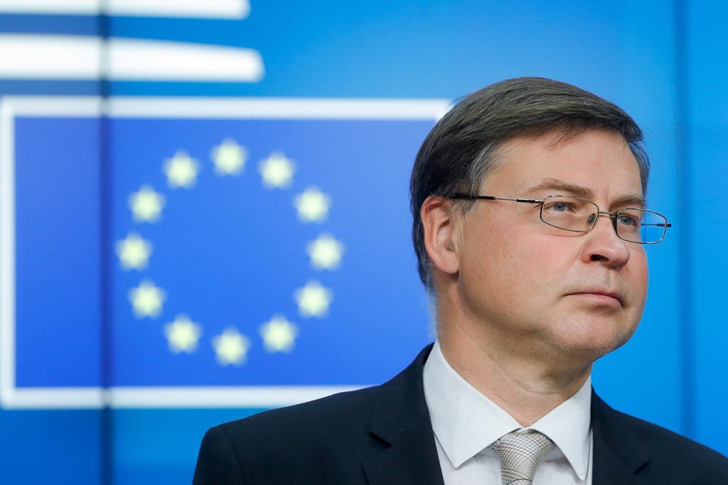 comissário europeu Valdis Dombrovskis Foto: Stephanie Lecocq/EPA