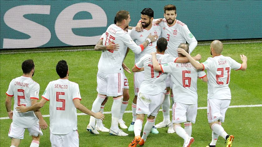 Espanha vence em Kazan com golo feliz de Diego Costa. Foto: Diego Azubel/EPA