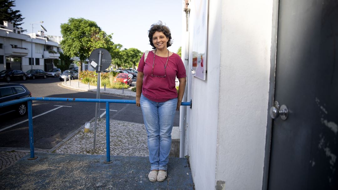 Carla Gonçalves, fundadora da Refood de Alfragide, a primeira fora de Lisboa.
