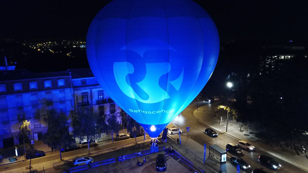 Balão de Ar Quente Renascença no Largo Amor de Perdição, Porto Foto:RR