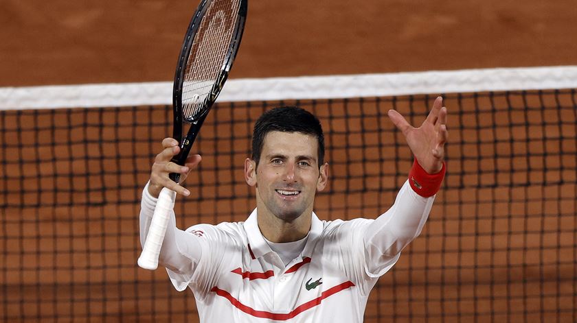 Djokovic está na final de Roland Garros. Foto: Yoan Valat/EPA