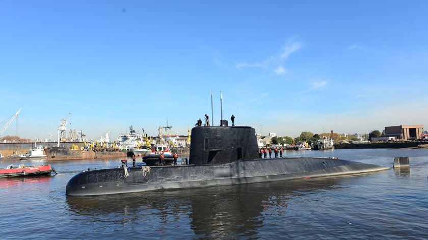 "San Juan" está desaparecido há seis dias. Foto: Marinha da Argentina