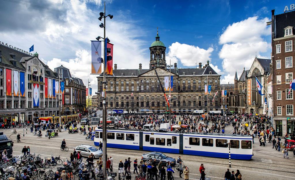 Amesterdão, capital da Holanda, país preferido pelos portugueses para emigrar em 2022. Foto: Koen van Weel/EPA                 