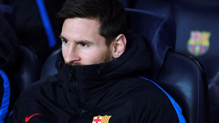 Messi pode abandonar o Barcelona com Catalunha independente. Foto: Alejandro Garcia/EPA.