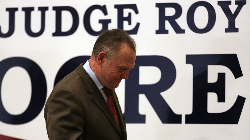 Republicano Roy Moore derrotado no Alabama. Foto: Dan Anderson/EPA