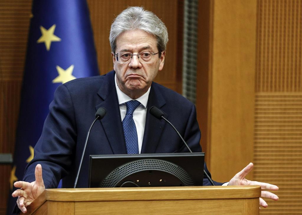 O comissário europeu da Economia, Paolo Gentiloni. Foto: Giuseppe Lami/EPA