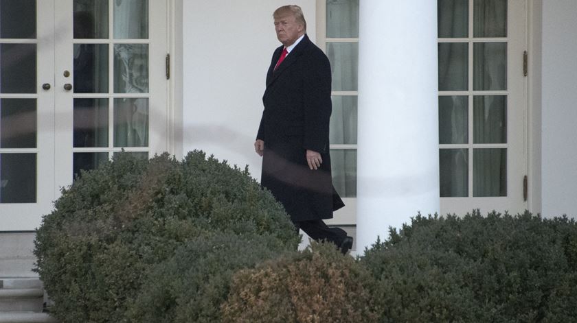 Trump na Casa Branca. Foto: Ron Sachs/EPA