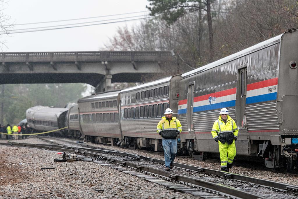 Acidente de comboio nos EUA. Foto: Sean Rayford/EPA
