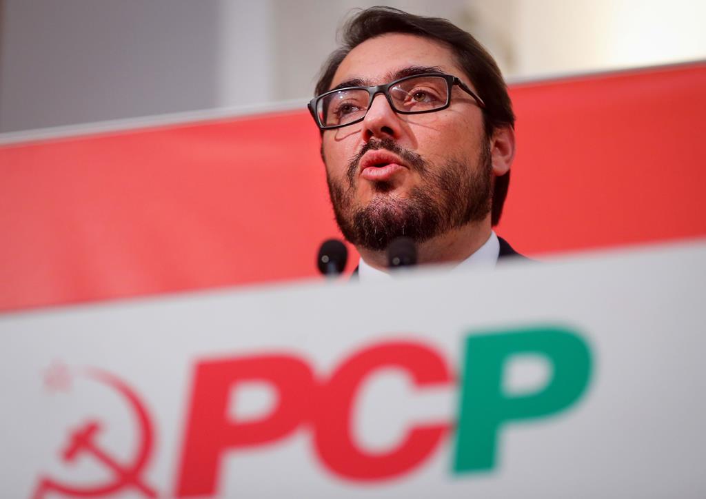 João Oliveira, líder parlamentar do PCP. Foto: Nuno Veiga/Lusa