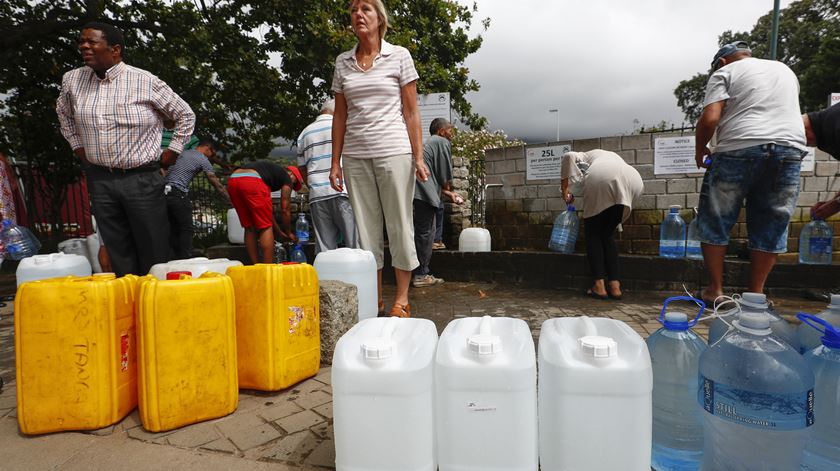 A seca ameaça a Cidade do Cabo. Água já foi racionada. Foto: Nic Bothma/EPA