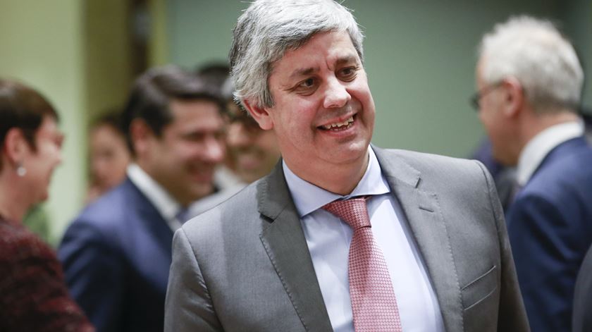 Ministro Mário Centeno. Foto: Olivier Hoslet/EPA