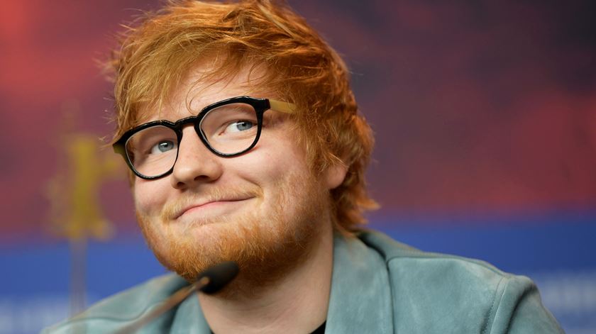 O "single" de Ed Sheeran "Shape of You" foi multi-platina em 32 países. Foto: Clemens Bilan/EPA