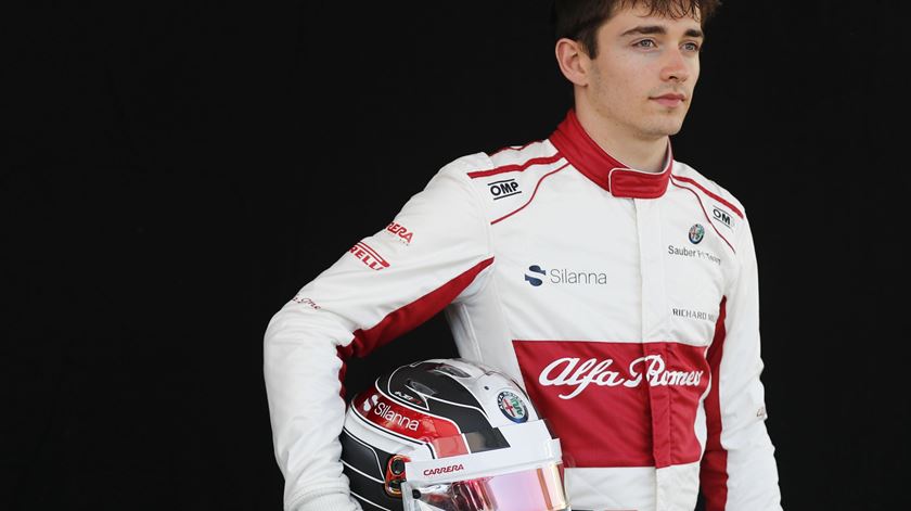 Leclerc estreou-se pela Sauber na Fórmula 1, em 2018. Foto: David Acree/EPA