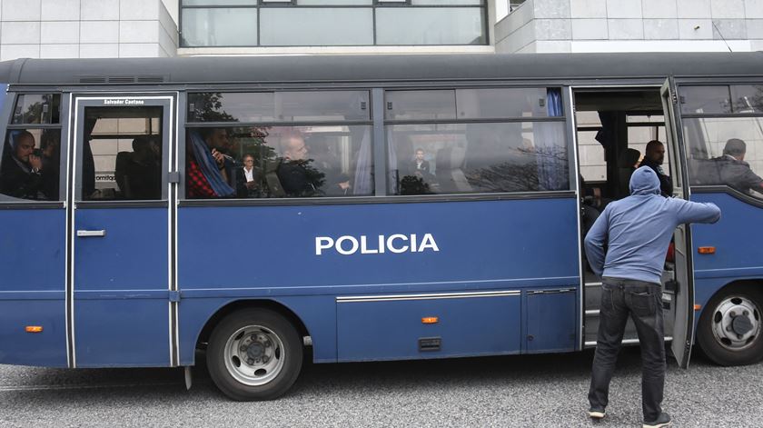 Oito polícias condenados no caso da esquadra de Alfragide. Foto: Miguel A. Lopes/Lusa