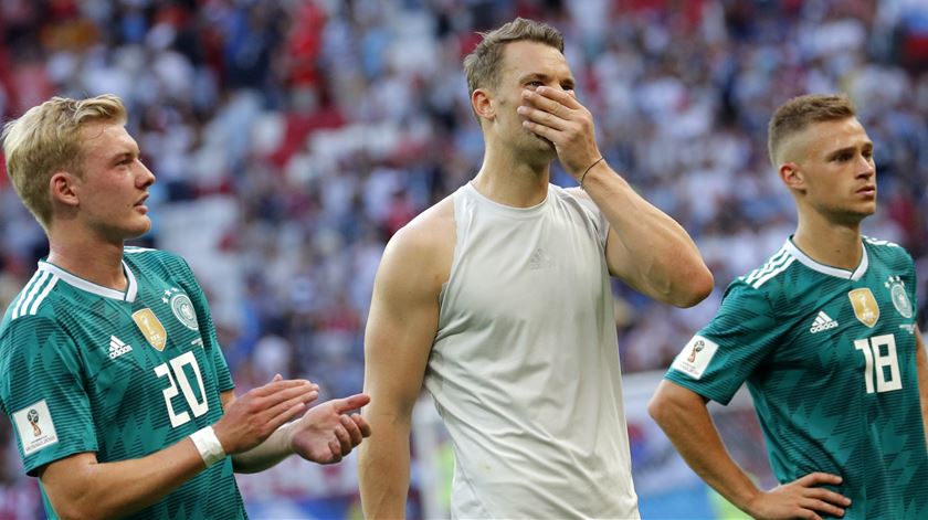 Alemanha eliminada na fase de grupos do Mundial de 2018. Foto: Robert Ghement/EPA