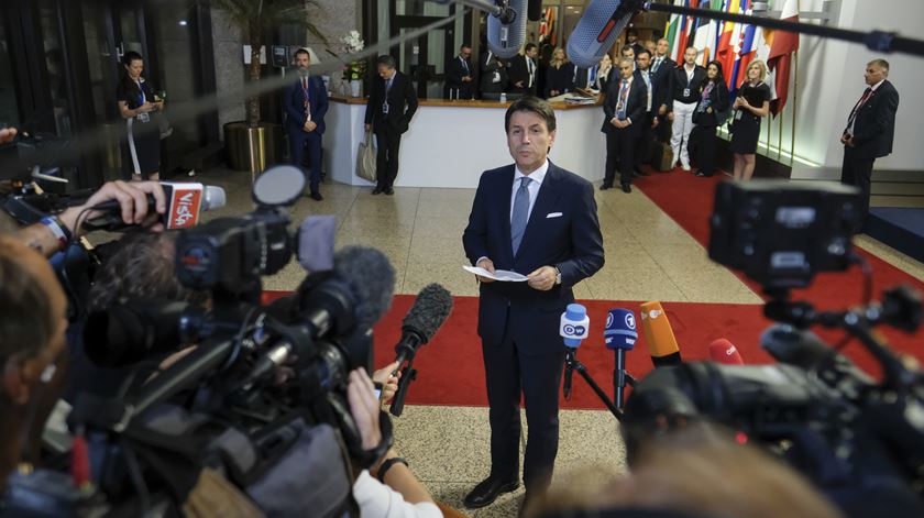 O primeiro-ministro italiano foi o que colocou mais exigências para o acordo sobre as migrações. Foto: Olivier Hoslet/EPA