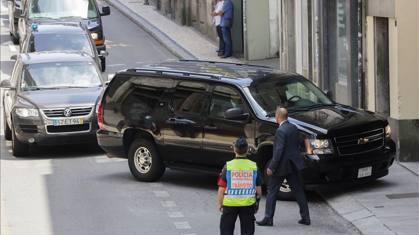 Obama à chegada ao Coliseu do Porto. Foto: Manuel Fernando Araújo/Lusa