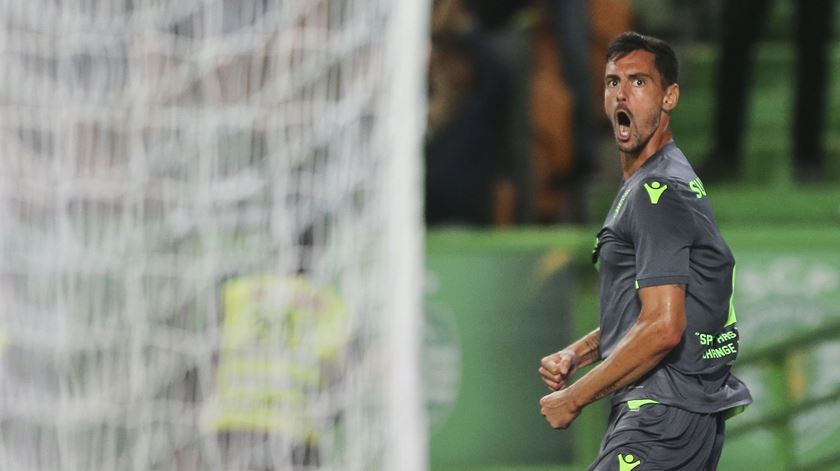 André Pinto apontou o golo do empate. Foto: Miguel A. Lopes/Lusa